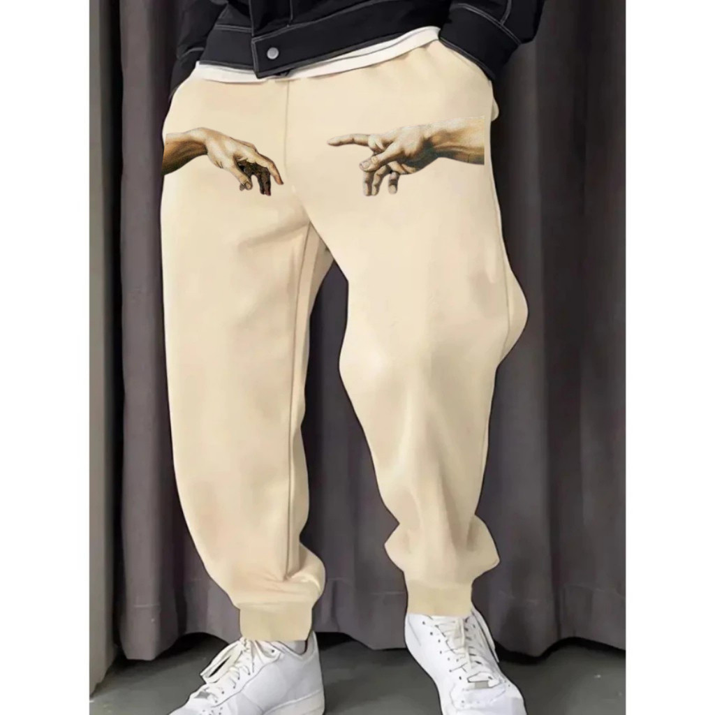 Calça Masculina Moletom Lançamento Flanelado Premium Confortavel Estampado