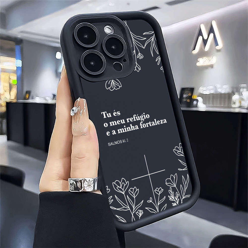 Capinha Padrão Biblical Para Redmi A1 A2 A3 13c 12c 14c Nota 11 12 13 14 Pro Anti-impacto Macio Resistente A Quedas Caso