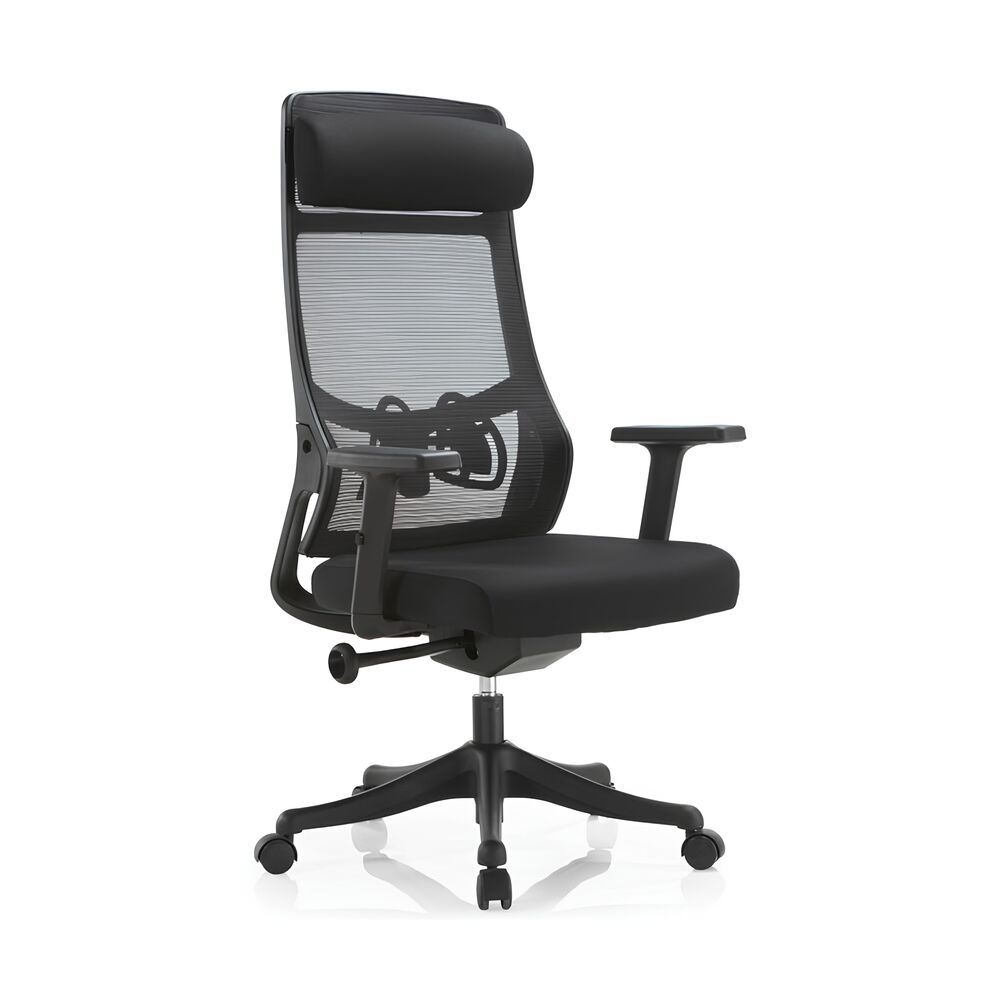 Cadeira Presidente Ergonômica Mesh Premium Apoio Cabeça Braço Ajustável Syncron