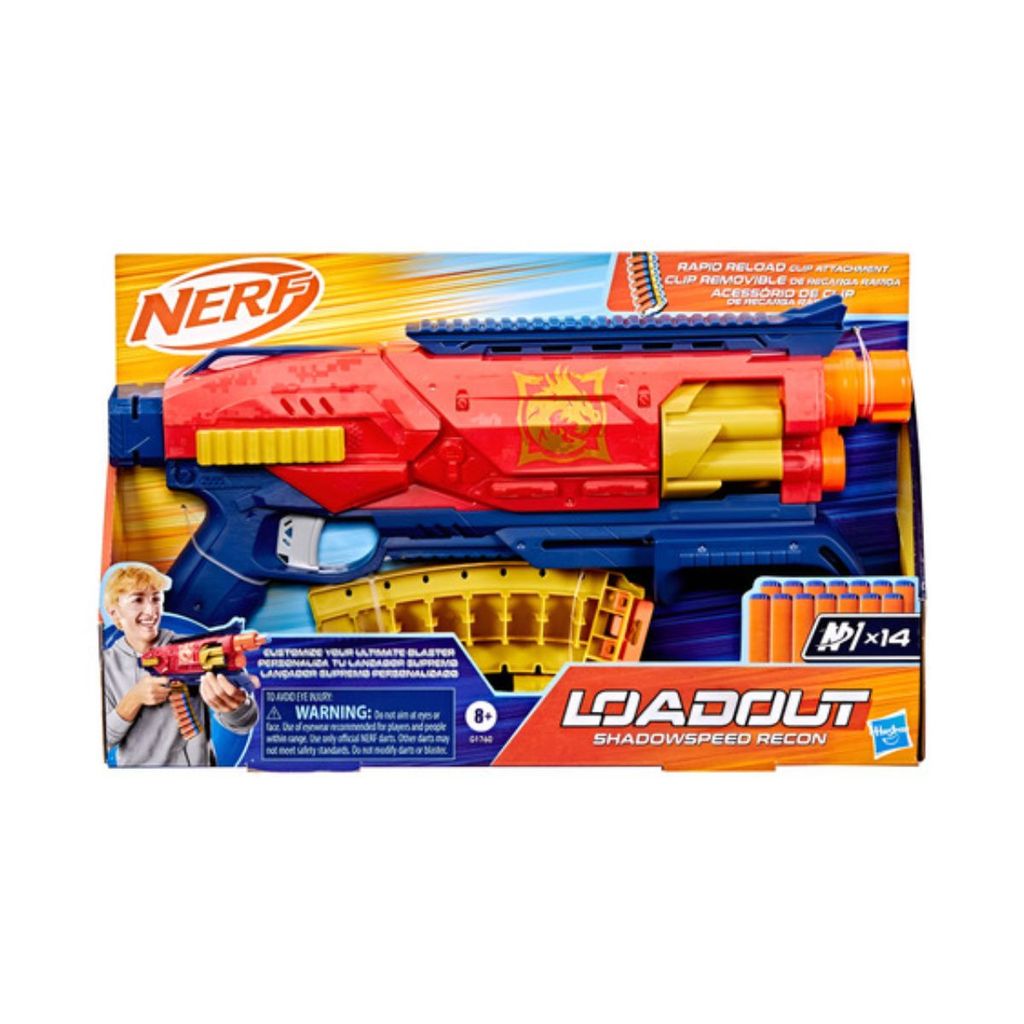 Lançador De Dardos Nerf Loadout Shadowspeed Recon Hasbro