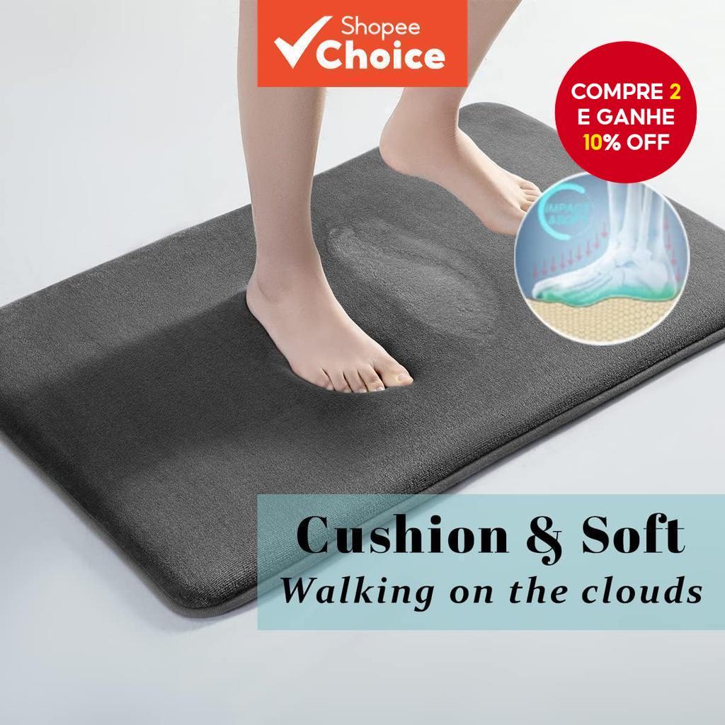 Tapete De Banho De Veludo Coral Super Absorvente Antiderrapante De Água Para Entrada De Banheiro