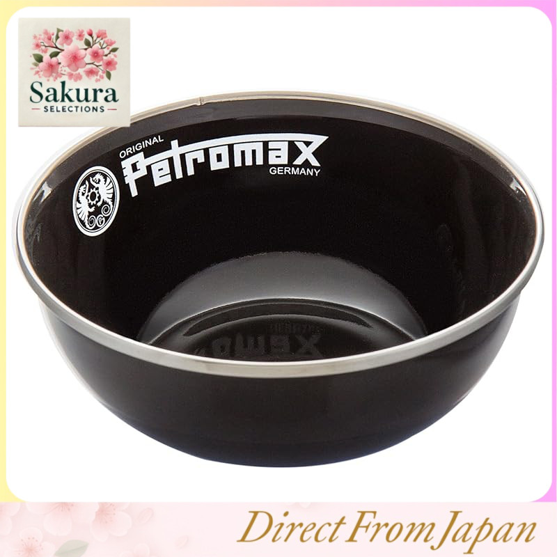 Petromax Outdoor Camping Enamel Bowl Set of 2 – Durable Enameled Steel Bowls for Outdoor Use