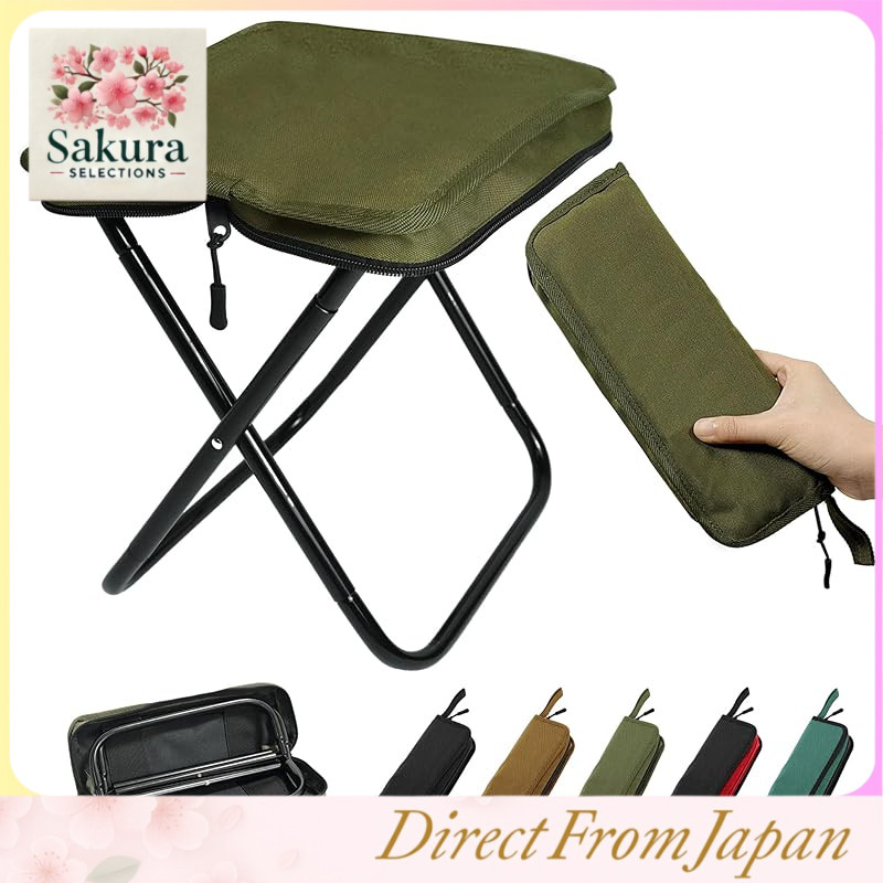 GOKEI Ultra-Lightweight Portable Folding Chair with Cushion – Compact Outdoor Camping, Hiking, Picnic, and Sports Seat with Shoulder Strap (2025 New Model)