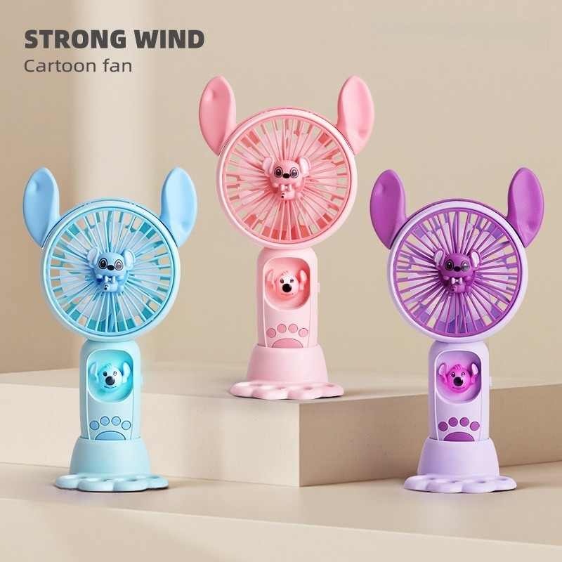 Lilo e Stitch Mini Ventilador Portátil Ventilador com bateria recarregável Velocidade Ajustavél em Oferta na Shopee