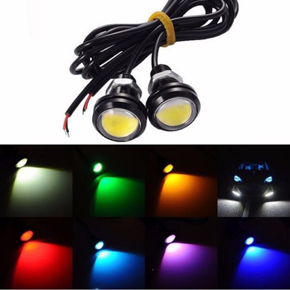 2pçs Led Parafuso Olho De Águia/gato adaptável para Carro e caixa Bob Olho De Águia 18mm 9W Motor Carro