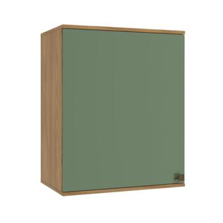Armário Aéreo Celeste Kappesberg 100% MDF 1 Porta Nogueira/Verde 60cm em Oferta na Shopee