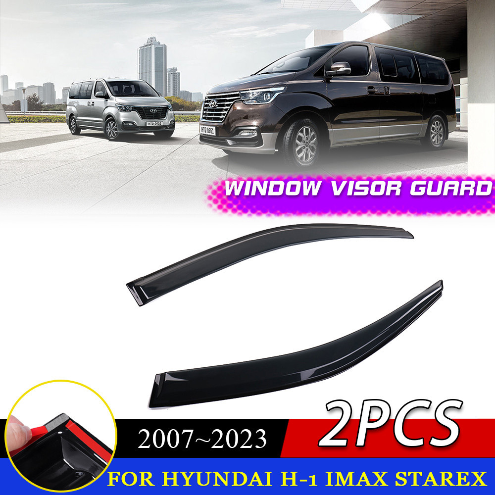 Viseira De Janelas Para Hyundai H-1 H1 iMax Grand Starex H300 TQ 2007 ~ 2023 Capa De Proteção De Fumaça Defletores Toldo