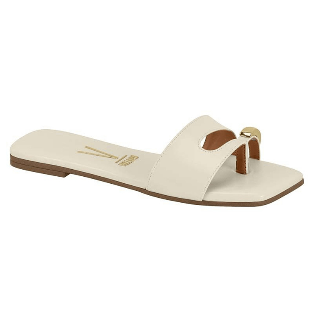 Sandália Rasteira Bico Quadrado Feminino Vizzano - 6553102