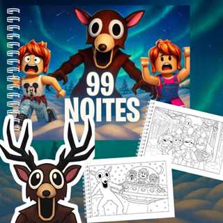 Livro de colorir 99 NOITES | Capa dura | folhas grossas 180g | 50 folhaS em Oferta na Shopee