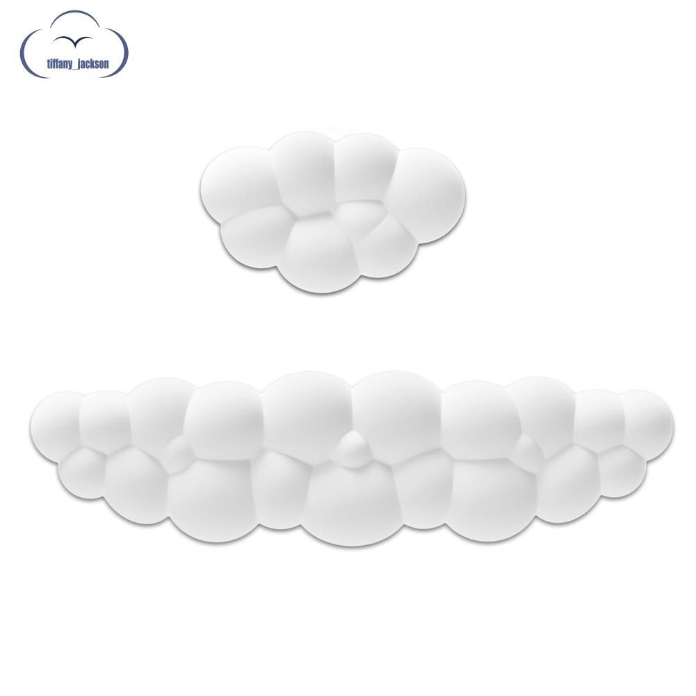 Cloud Wrist Rest Pad Kit Teclado Descanso De Pulso Mouse Palma De Espuma De Memória Para Antiderrapante Fácil Instalação
