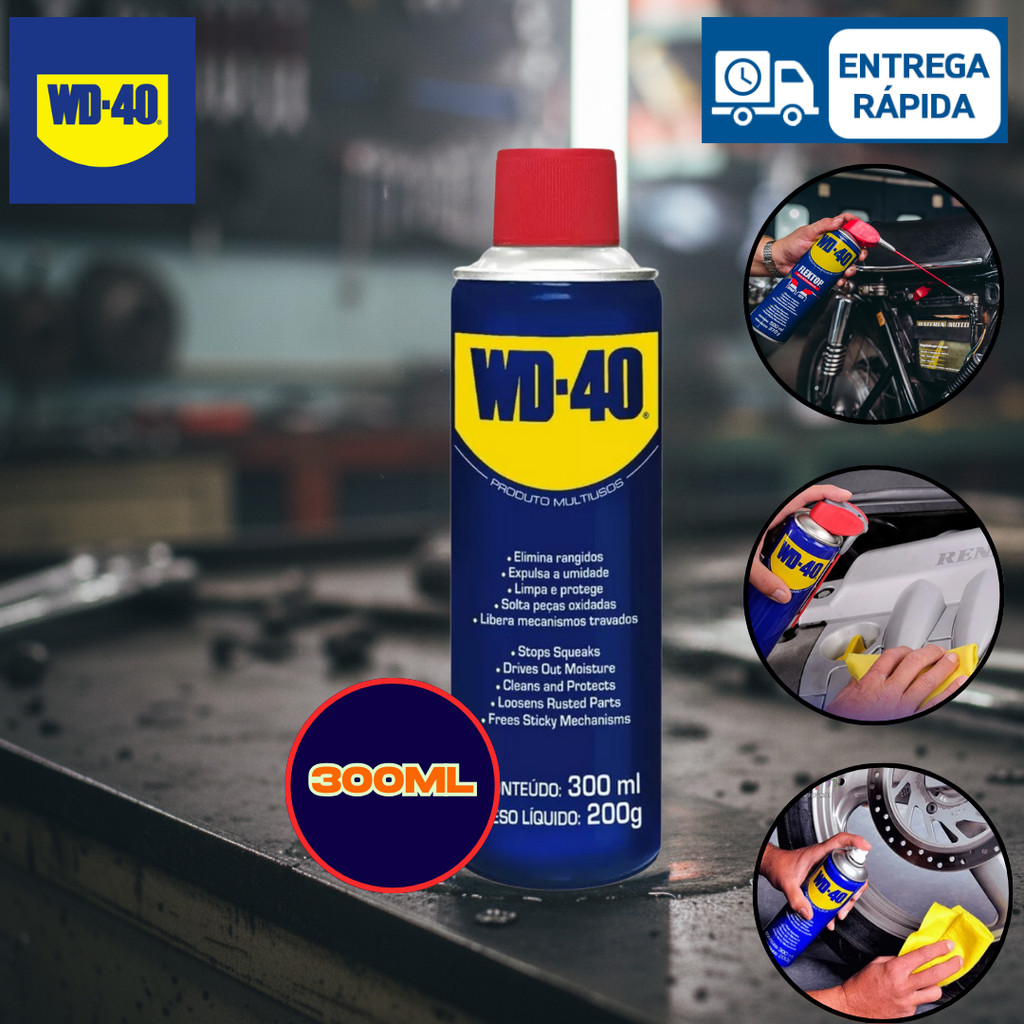 LUBRIFICANTE * * WD-40 * * ÓLEO MULTIUSO DESENGRIPA PROTEGE em Oferta na Shopee