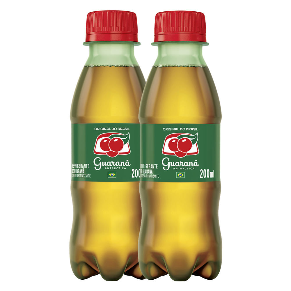 Kit 2 Refrigerante Guaraná Antarctica 200ml