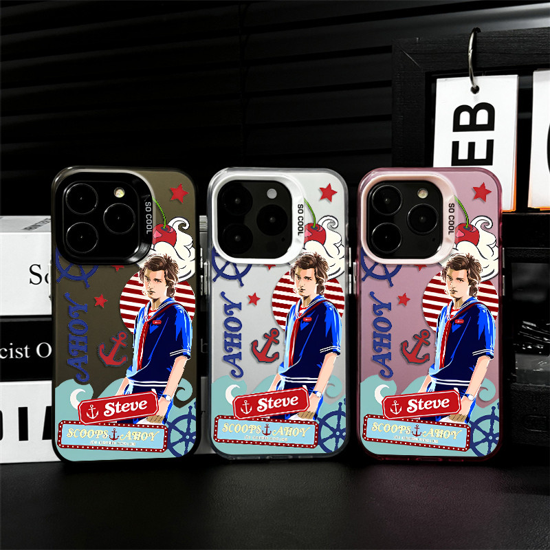 Capa de celular Stranger Things Steve Scoops Ahoy para iPhone 11 13 14 15 17 16 pro max 17 Air 15 plus 12 pro max capa