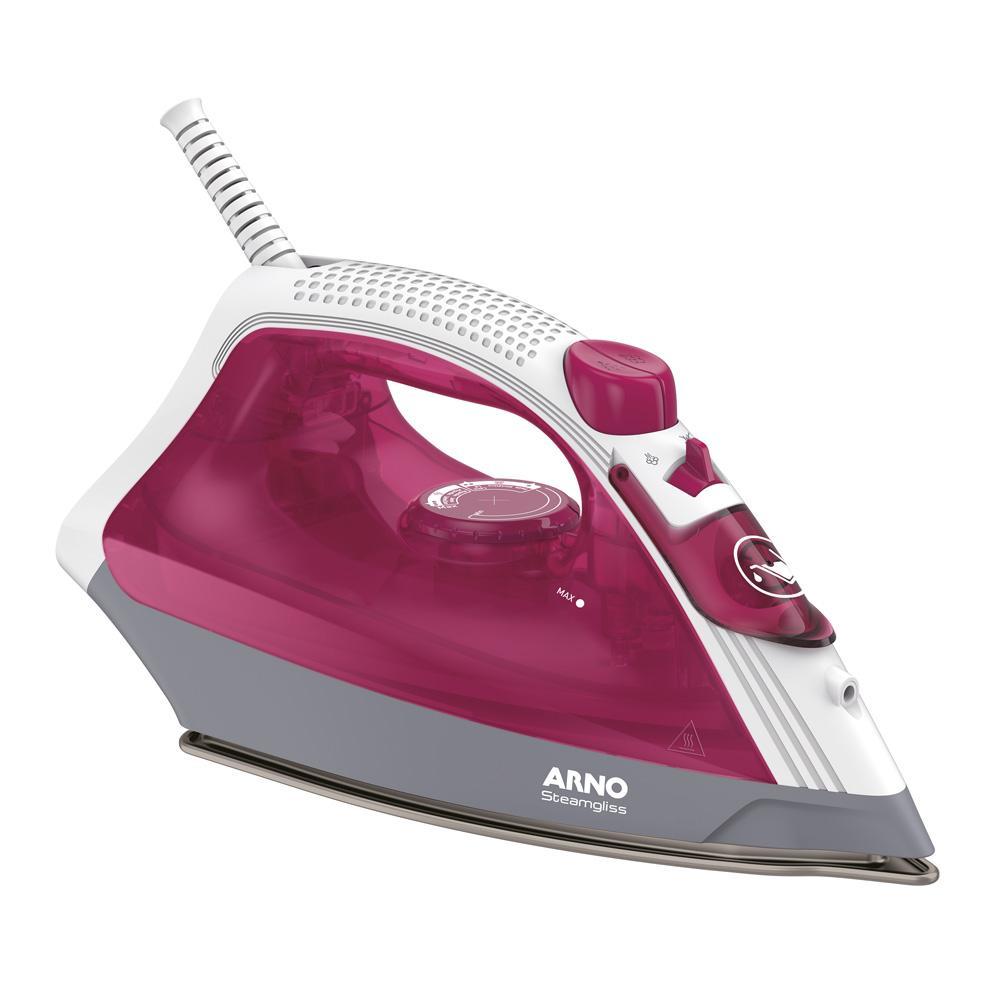 Ferro de Passar Roupa a Vapor Arno Steamgliss FV1930B2 Rosa 127V em Oferta na Shopee