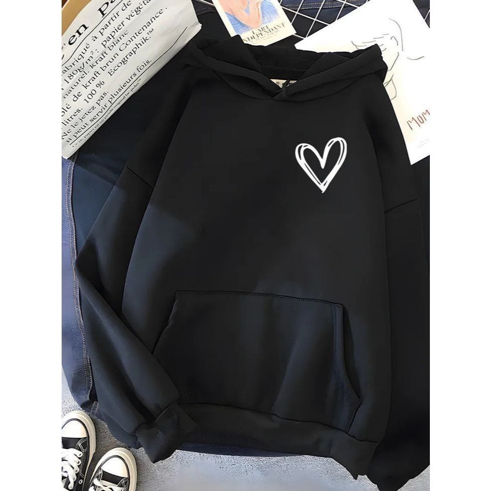 Moletom Feminino Fofo Moletom De Coração Feminino Casaco Feminino  Flash Modas