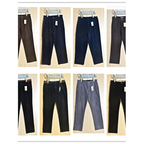 Vintage japonês Original inverno veludo negócios cintura alta perna reta calças masculinas casuais X13 elástico