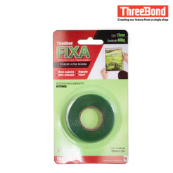 Kit Fitas Dupla Face Threebond 12mm x 2m Suporta 400g em 15 cm com 4, 8 ou 12 unidades