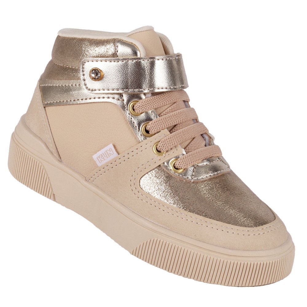 Tênis Infantil Menina Cano Médio Klin Sky Casual Com Palmilha Ultra Anatômico -