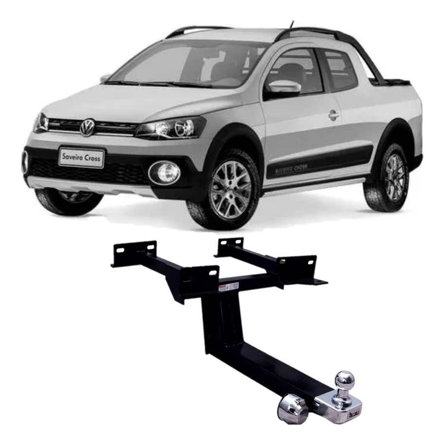 Engate Reboque Fixo Vw Saveiro G5 2009 A 2012 600 Kg Inmetro — imagem 2 de 2