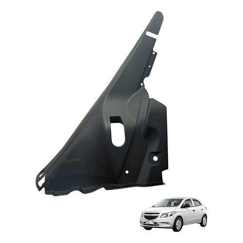 Soleira Coluna Traseira Direita Chevrolet Onix 2013 2019 Preto
