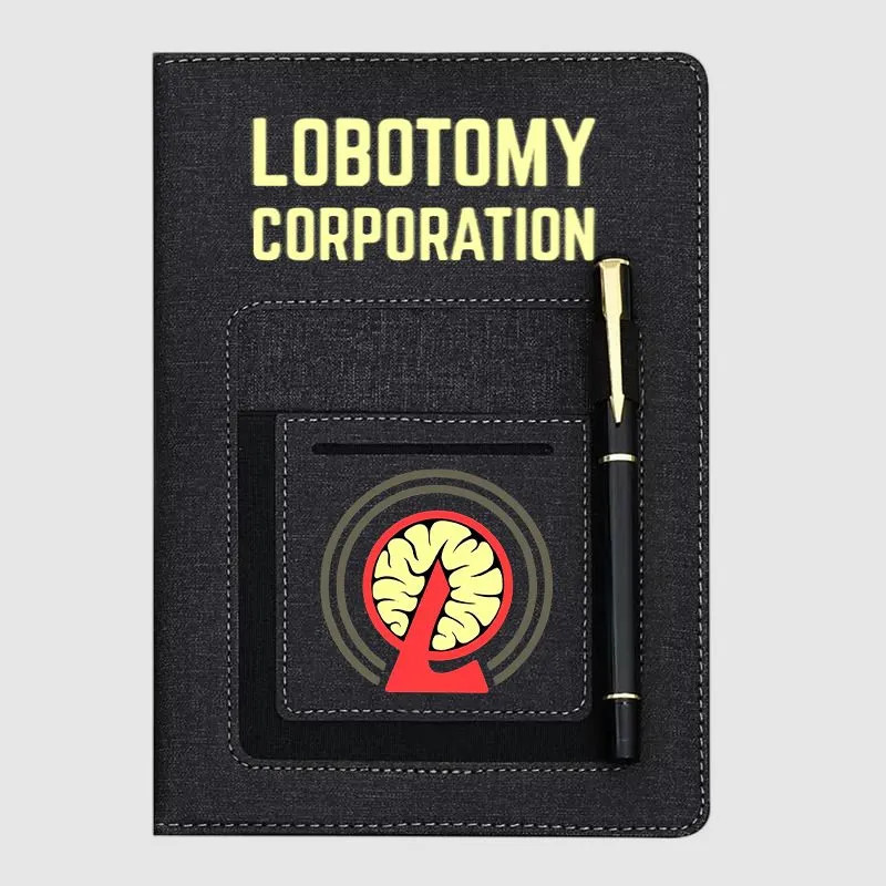 Caderno Lobotomy Corporation A5 , Diário De Couro PU Do Projeto Moon Anime , De Capa Dura De 232 Páginas Com Slot Para C