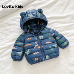 Lovito Kids Casaco de Inverno Primavera/verão Azul Marinho Casaco de Inverno para Menino. LNL136469