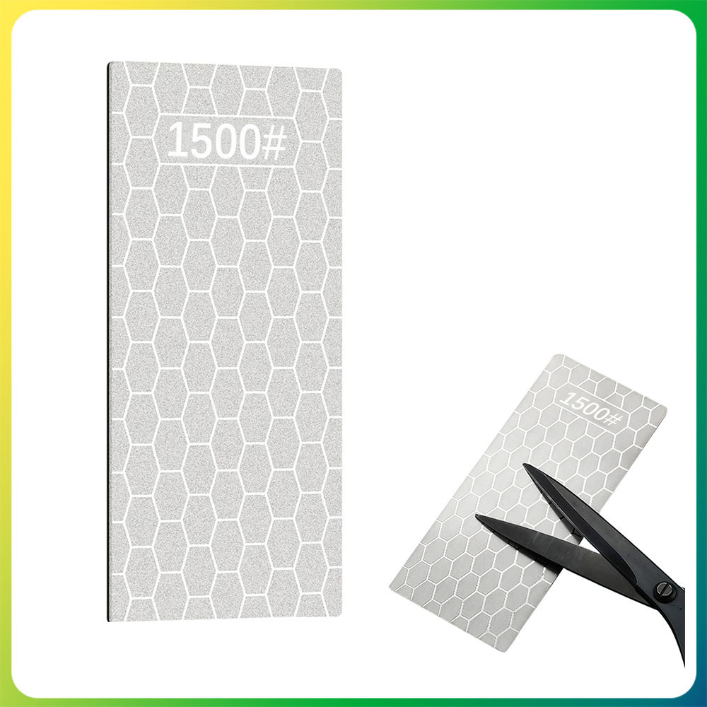 1500# Tábua de afiar com diamante afiador de facas em forma de favo de mel para cozinha base antiderrapante de esponja