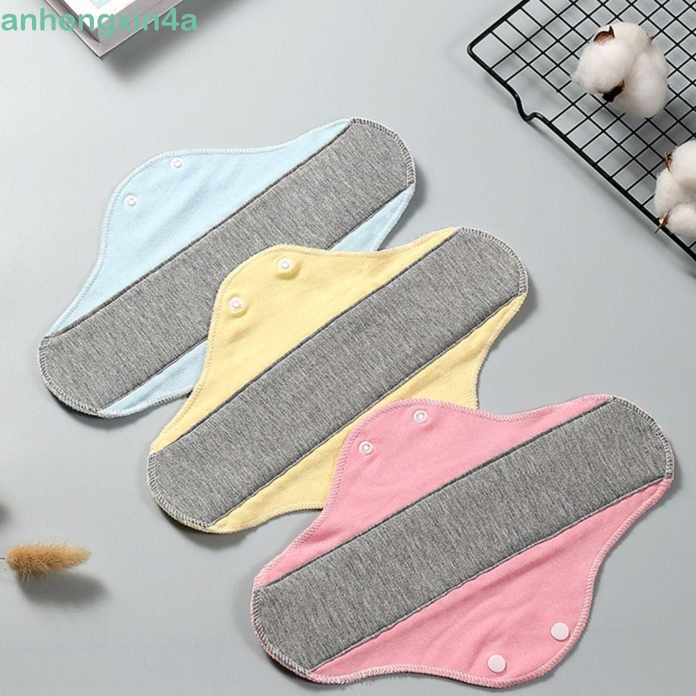 ANHENGXIN 6 Unidades De Almofadas De Pano Menstrual , Guardanapo Sanitário De Grafeno Reutilizável , Forro De Calcinha M