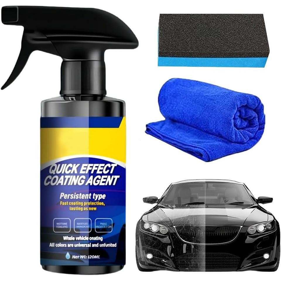 Cera em Spray para Polimento e Revestimento Cerâmico Automotivo, Novo Agente de Revestimento Automotivo de Ação Rápida 2