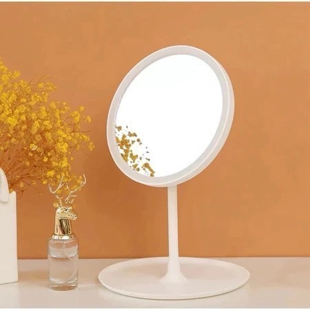 Espelho Camarim Maquiagem Led Iluminado Mesa Luz Nitidez Suporte Cosmético Beleza Regulável Portátil
