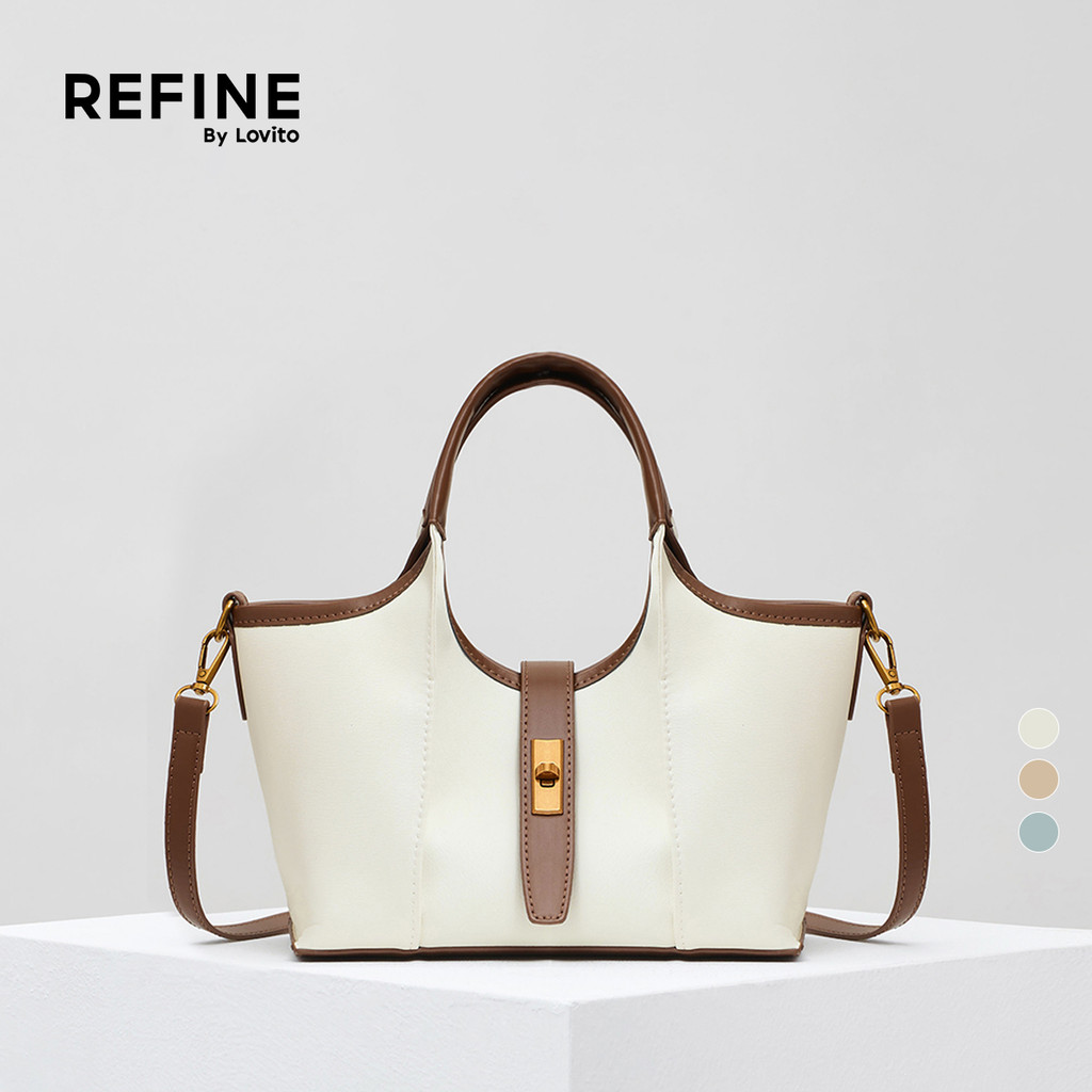 (Refine by Lovito) Refine Bolsa de ombro para estudantes e trabalhadores para mulheres LFA56066