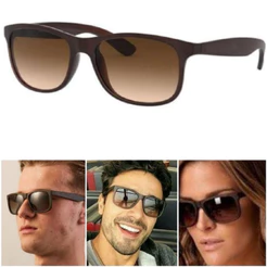 Óculos De Sol Justin 4165 Clássico Marrom Quadrado Masculino Feminino Proteção UV400 Promoção