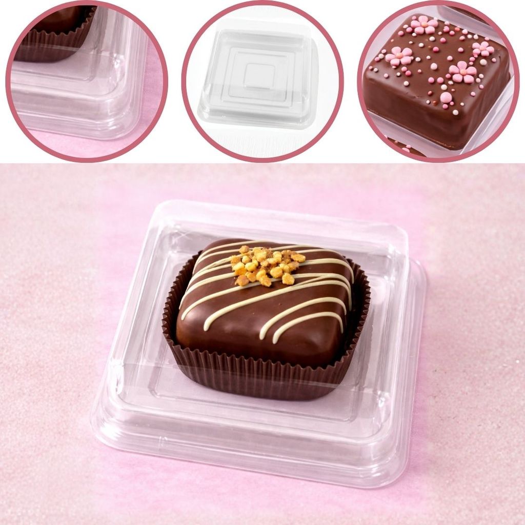 10 CAIXA EMBALAGEM P/ PÃO DE MEL QUADRADO  CRISTAL BWB 14235 em Oferta na Shopee