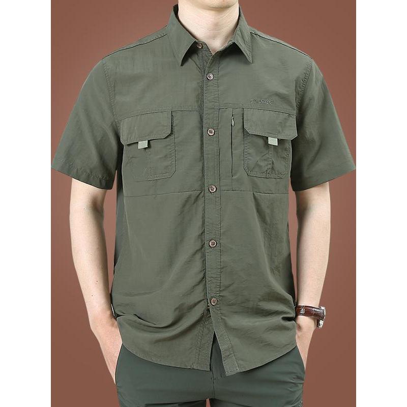 Camisas masculinas de manga curta de verão soltas camisas casuais masculinas de tamanho grande camisas de meia manga de 