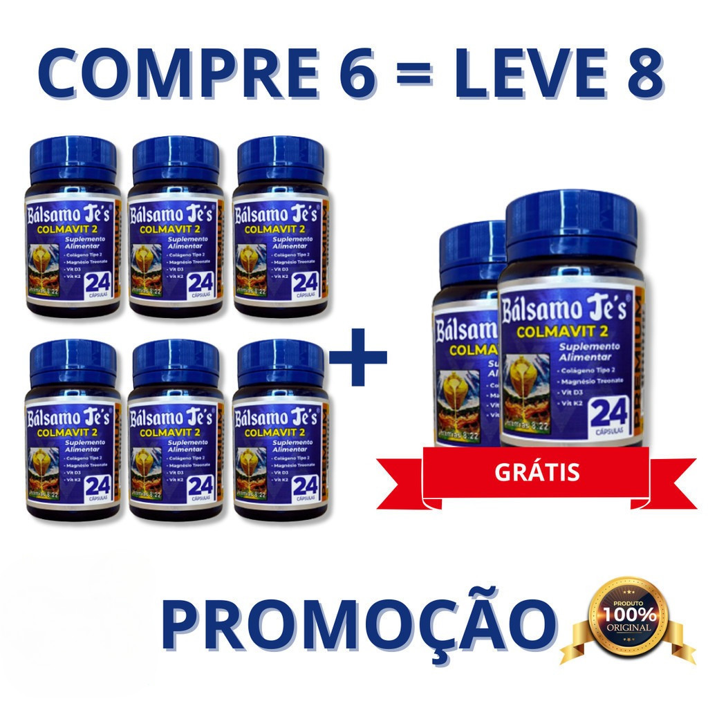 08 Fracos - Bálsamo Je's COLMAVIT 2 - Importado - 24 cápsulas