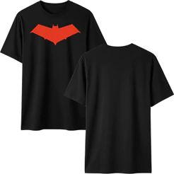Camiseta Capuz Vermelho Red Hood Batman DC Algodão 30.1 Premium - T-Shirt Unissex Estampa Alta Qualidade DTF