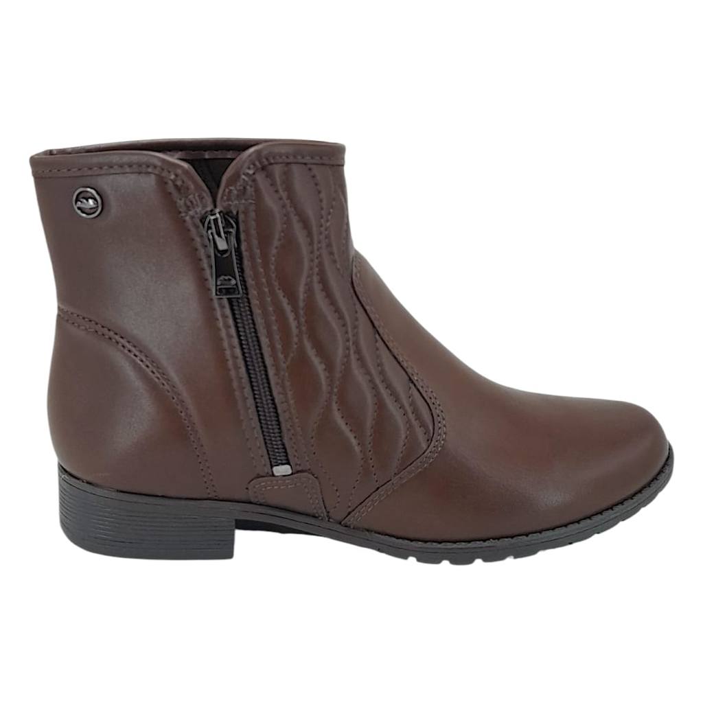 Bota Coturno Feminina Dakota Com Ziper Calce Facil Original Lançamento