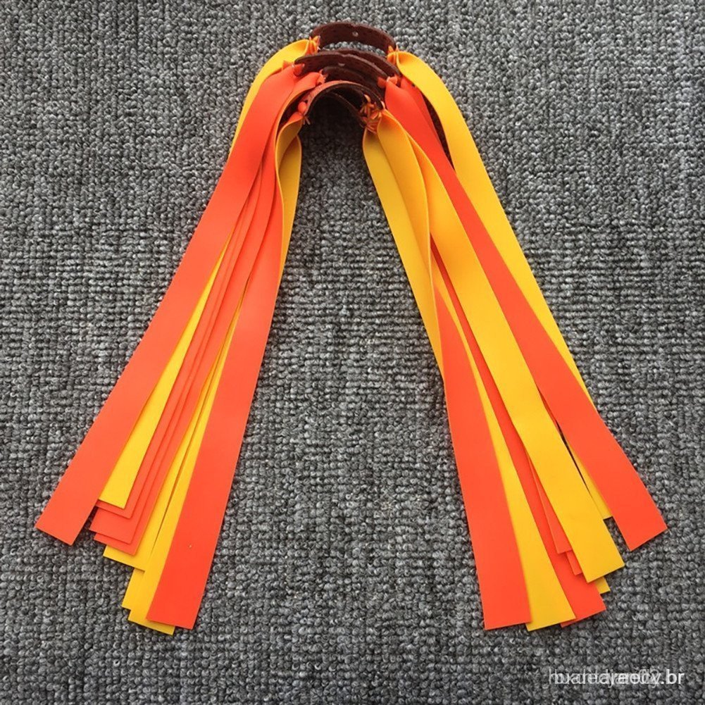 5Pcs Caça De Estilingue De Látex Espesso Potente Faixa De Borracha Plana De 1,0-1,2mm De Alta Elasticidade Acessórios De