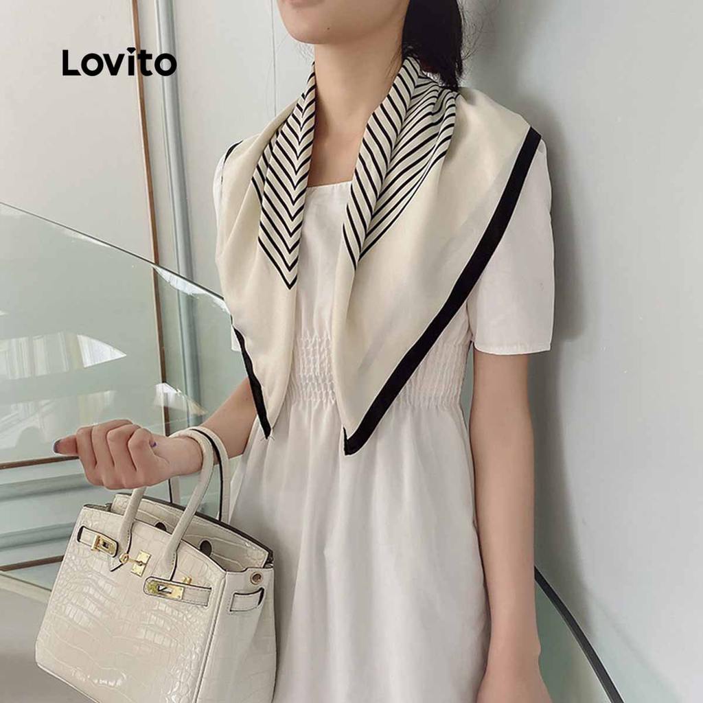 Lovito Lenços Confortáveis e estilosos LCS31A224 em Oferta na Shopee