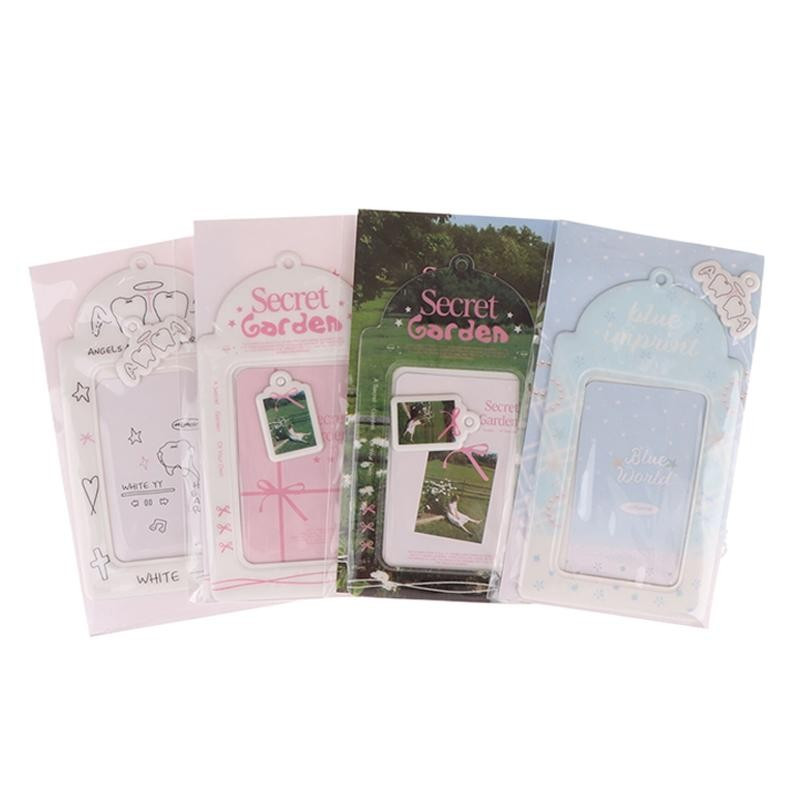 [largeloohg] Capa De Cartão De PVC Estilo Ins Proteção Pequeno Kpop Idol Photo Photocard Holder ID Card Badge Protetora