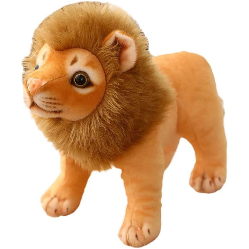 Bonito Simulação Realista Leão Dourado Brinquedo De Pelúcia Macio Hugggable Animal Crianças Meninos Presente De Aniversá