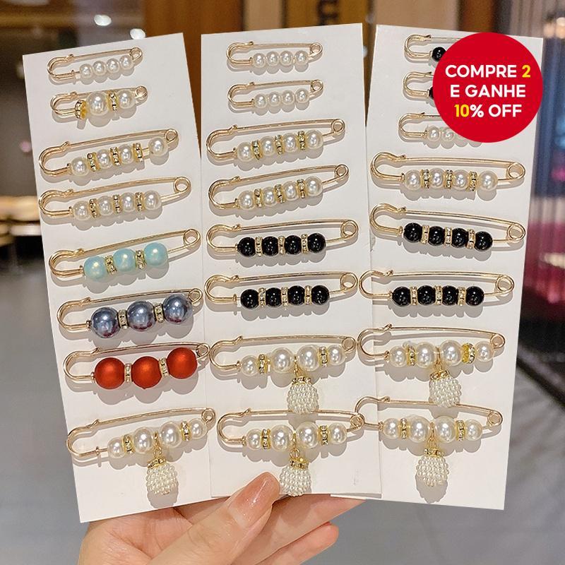 Conjunto De Multi Peças Moda Coreana Broches Anti-Reflexo Para Proteger Vestidos Clipes De Cintura Ajustáveis Pino De Se