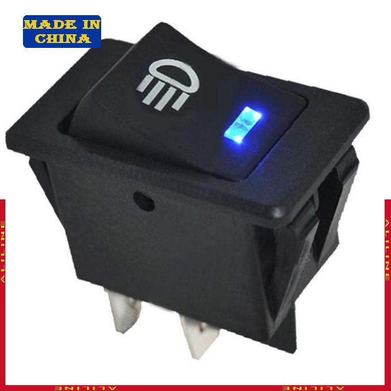 Interruptor Luz Nevoeiro Para Carro Botão Luzes Diurnas 12V Pressão 4 Pinos