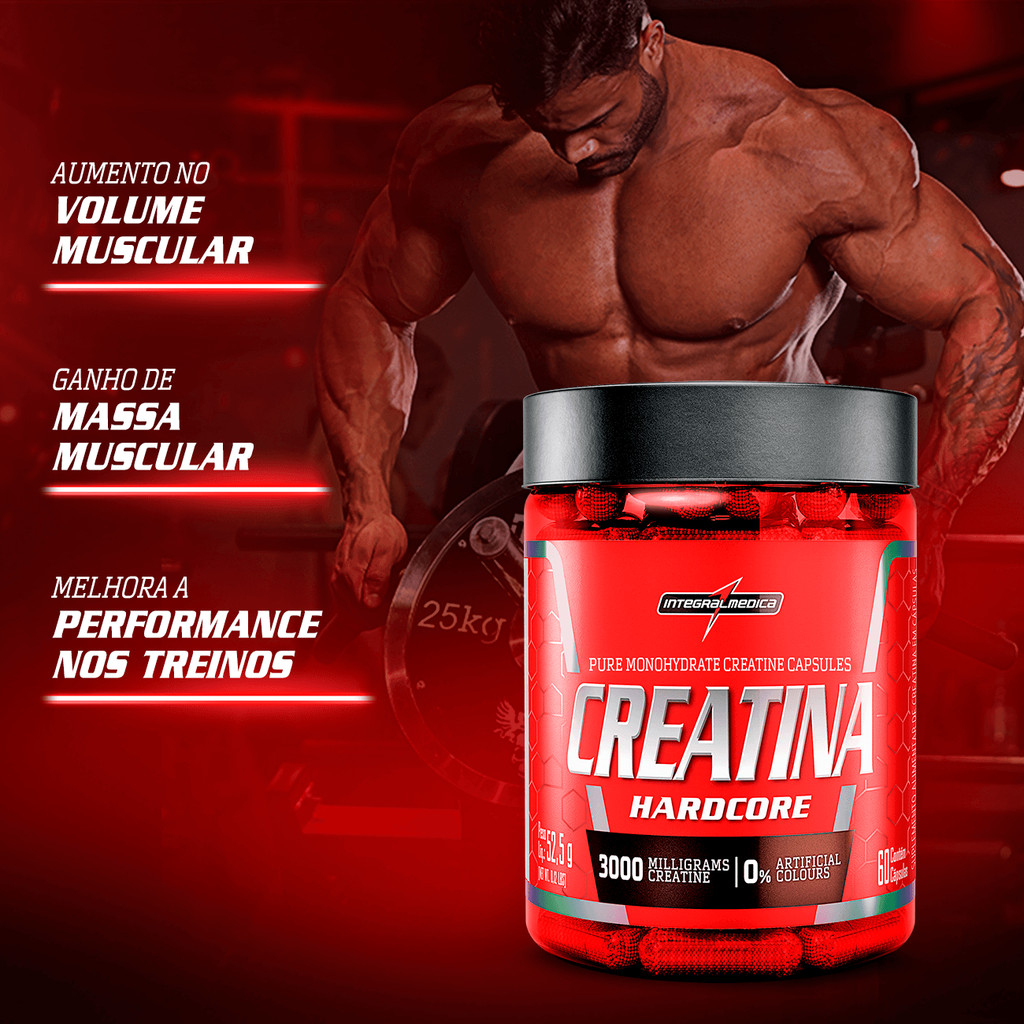 Creatina 100% Pura 60 Cápsulas - Integral Médica em Oferta na Shopee