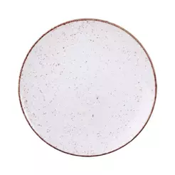 Prato Raso Rústico Grande 28cm Porcelana Decorada Tramontina