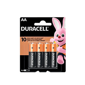 Pilha alcalina AA Duracell 4 unidades