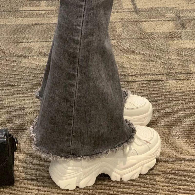 tênis feminino caminhada casual tênis feminino salto grosso Papai sapatos femininos aumentando mais veludo outono invern