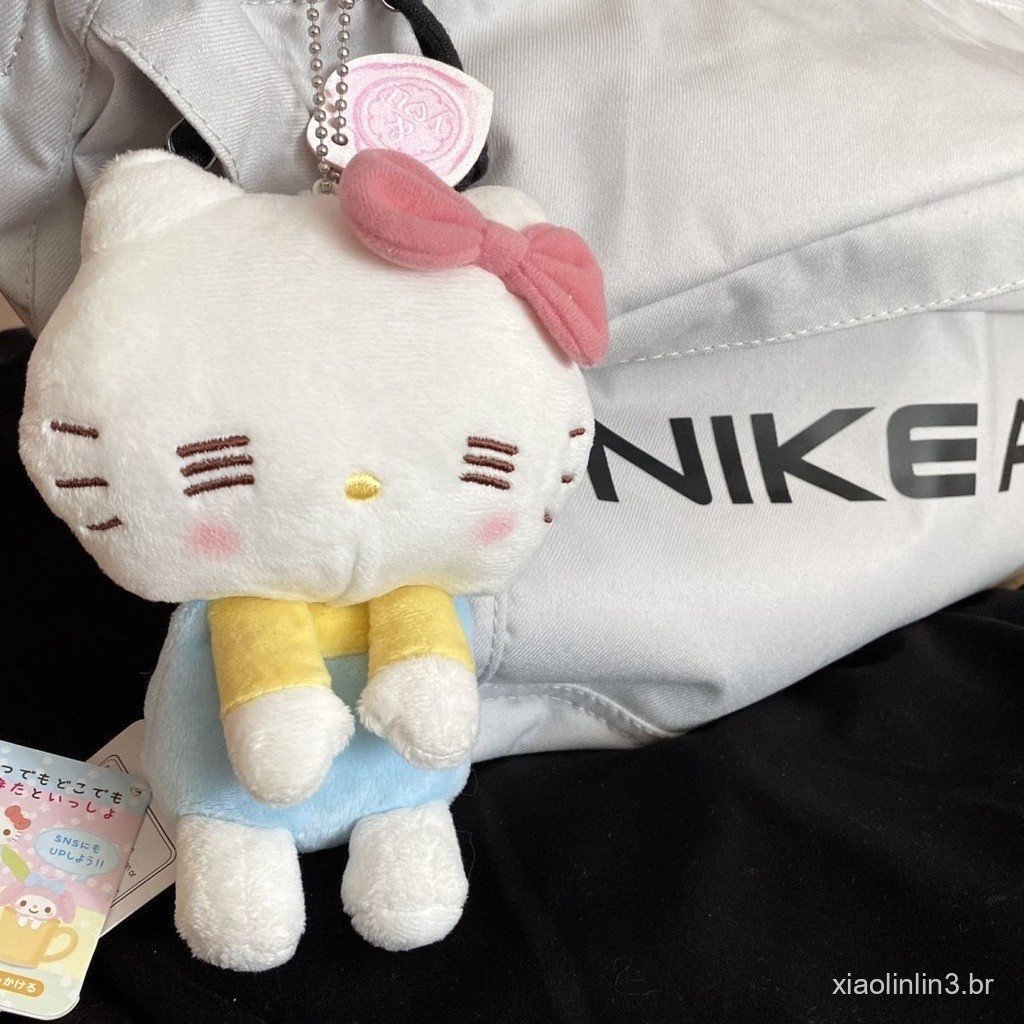 Kawaii Hello Kitty Brinquedo De Pelúcia Chaveiro Fofo Sanrio Kt Plushie Boneca Pingente Presente De Aniversário em Oferta na Shopee