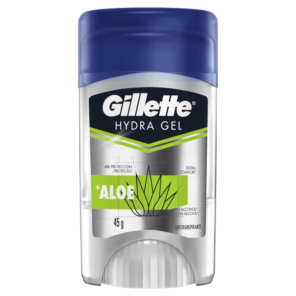 Desodorante Antitranspirante Gel Aloe Gillette Hydra Gel 45g