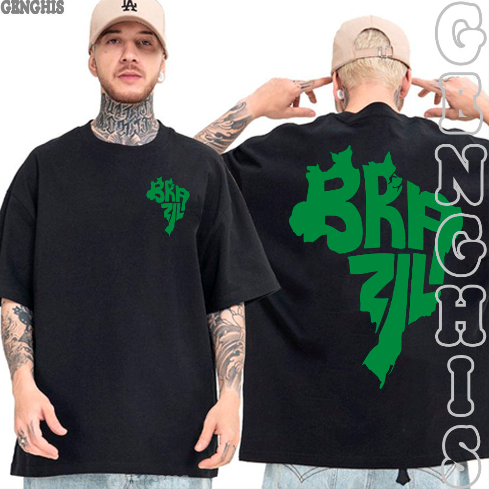 Camiseta Brazil Seleção Brasileira Copa Do Mundo Torcida Brasil 2026 Camisa Basica e Oversized Algodão